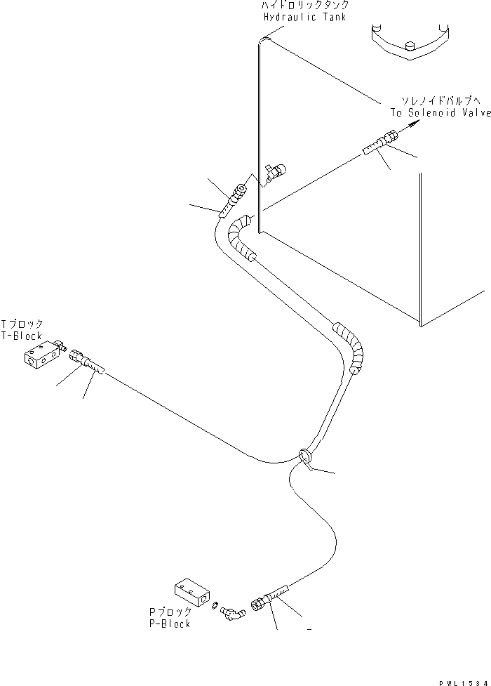 Komatsu parts book diagram for PC450LC-6Z S/N 10001-UP: FLOOR FRAME (PPC WORK LINE) (HOSE AND BLOCK)(#12144-)