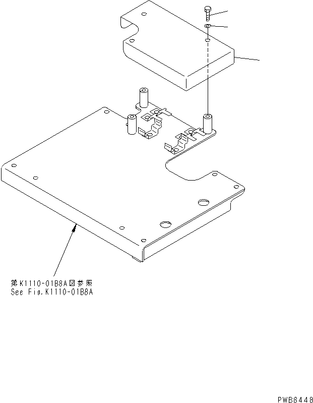 Komatsu parts book diagram for PC450LC-6Z S/N 10001-UP: FLOOR FRAME (COVER)(#12001-12614)