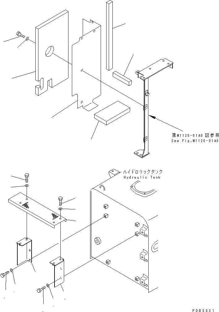 Komatsu parts book diagram for PC450LC-6Z S/N 10001-UP: PARTITION (CAB REAR)(#10156-12047)