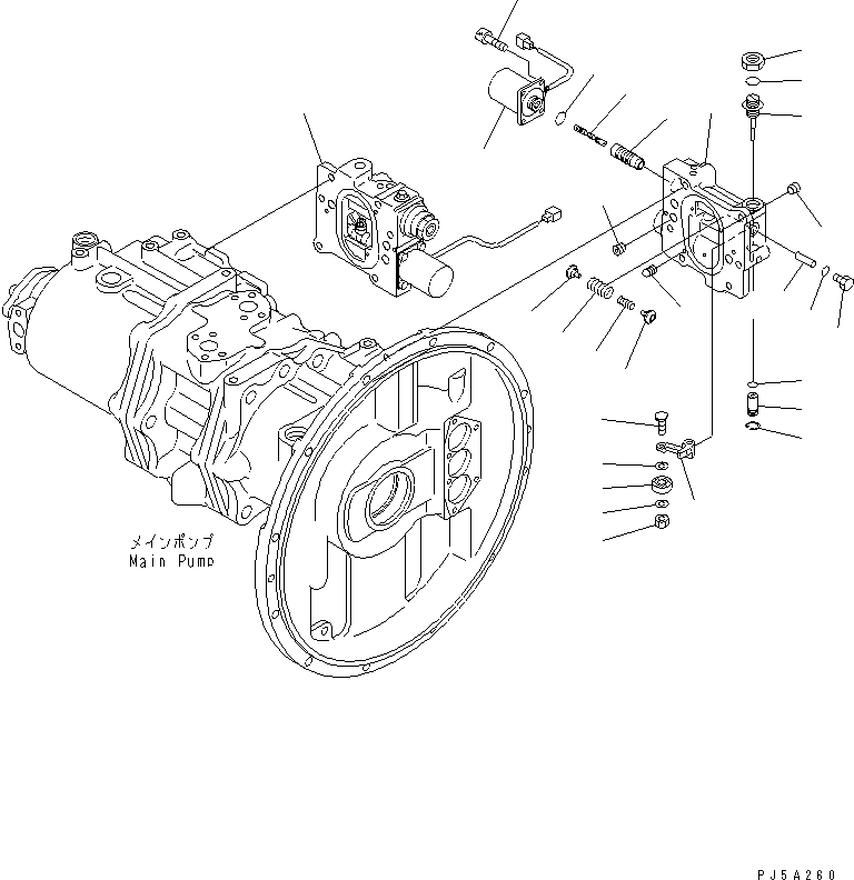 Komatsu parts book diagram for PC450LC-6Z S/N 10001-UP: MAIN PUMP (9/13)