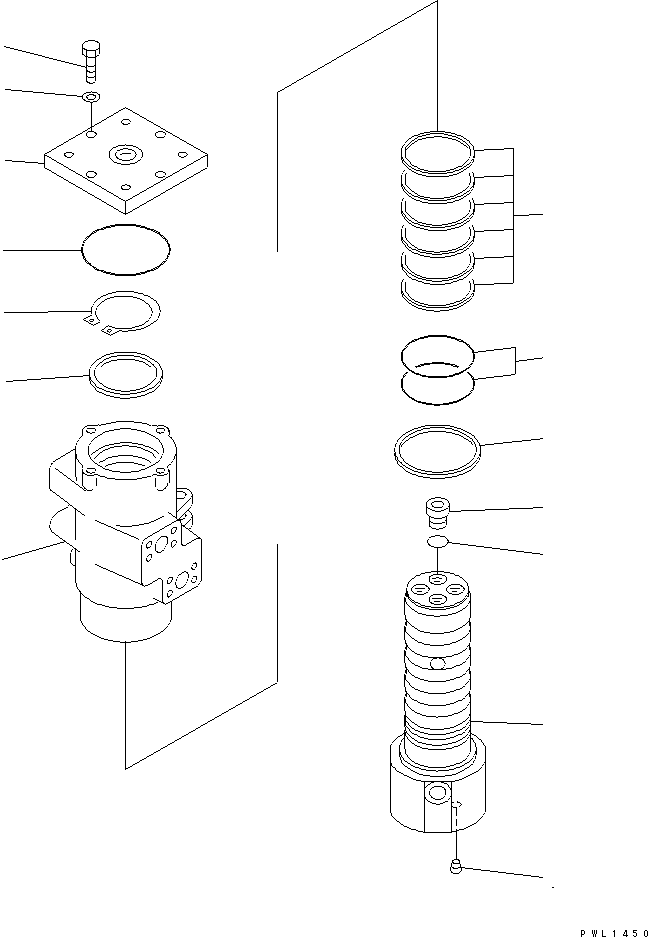 Komatsu parts book diagram for PC450LC-6Z S/N 10001-UP: SWIVEL JOINT(#12144-)