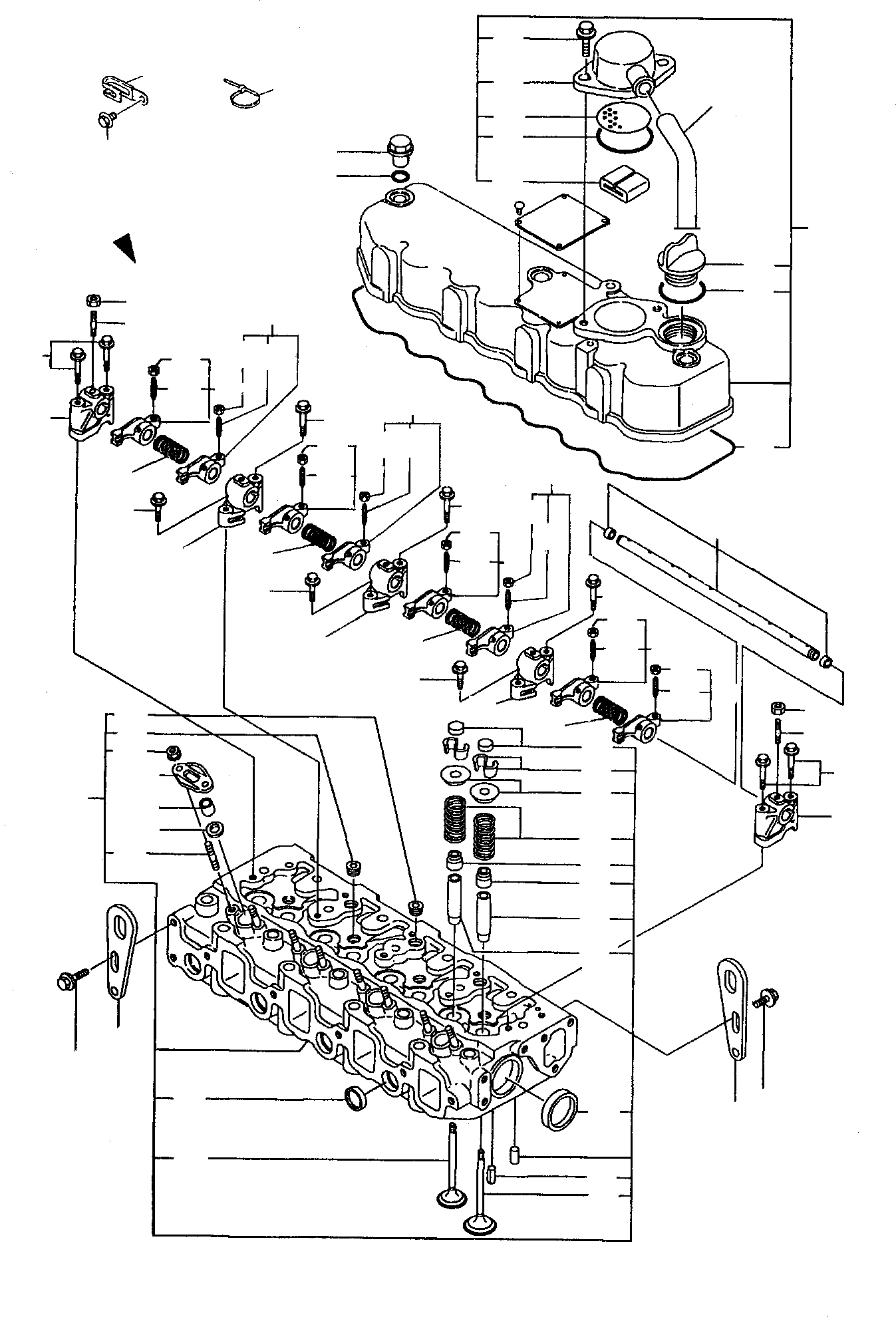 Excavators Komatsu / PC45-1 S/N F1001-Up(pc45_1) / CYLINDER HEAD(A-0010 : 0101)