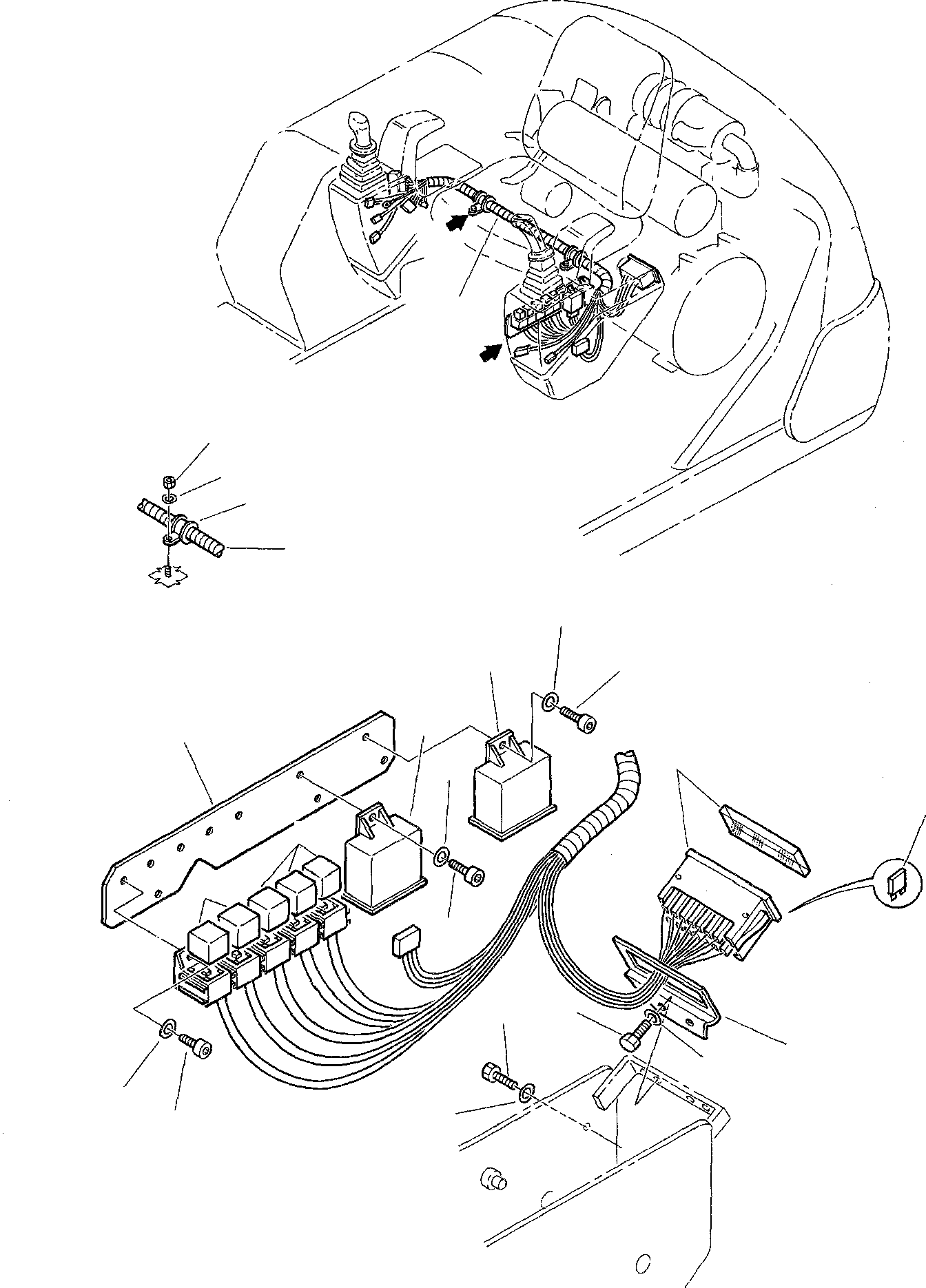 Excavators Komatsu / PC45-1 S/N F1001-Up(pc45_1) / ELECTRICAL SYSTEM (BOX LINE)(B-0120 : 1511)