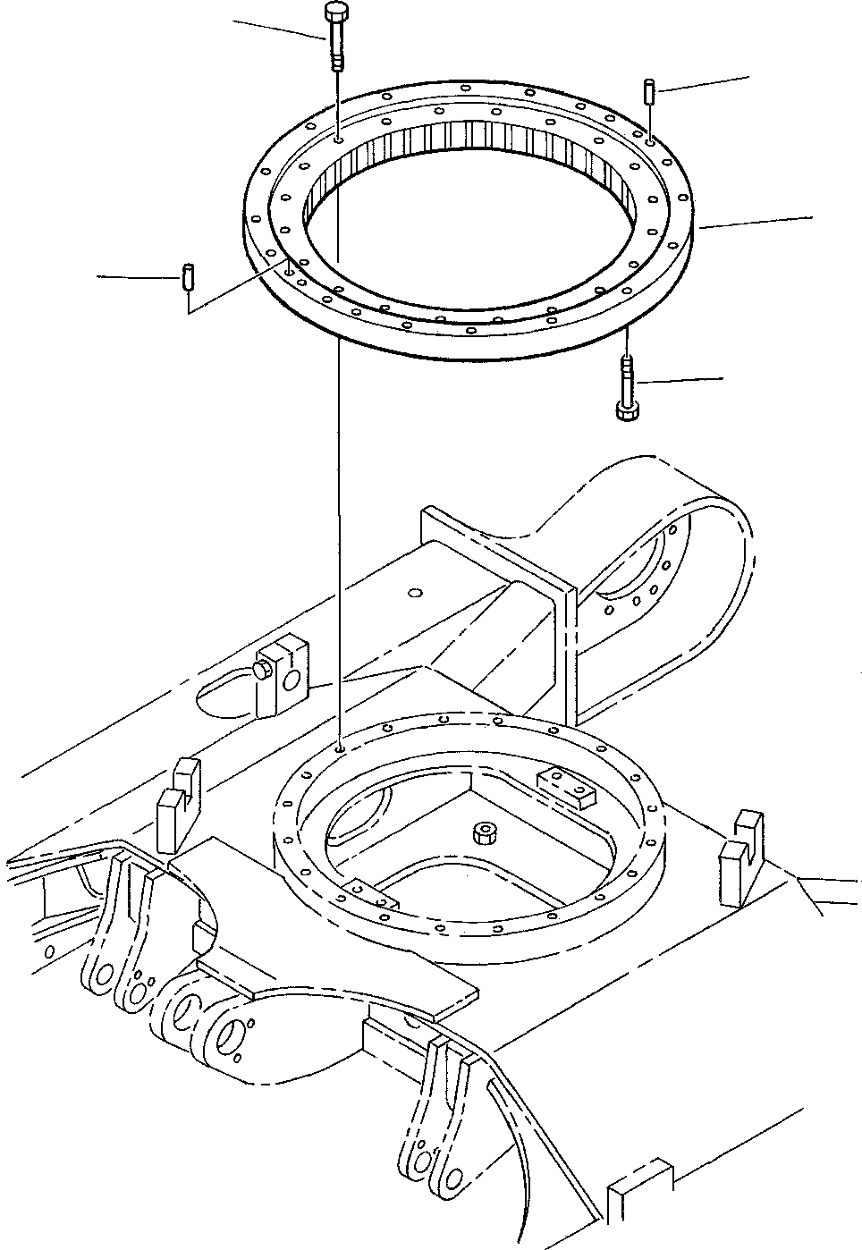 Excavators Komatsu / PC45-1 S/N F1001-Up(pc45_1) / SWING CIRCLE(C-0010 : 2501)