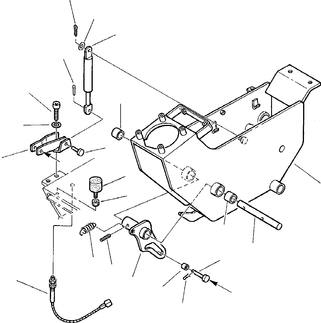 Excavators Komatsu / PC45-1 S/N F1001-Up(pc45_1) / R.H. LOCK SUPPORT (FOR CABIN)(E-0070 : 4226)