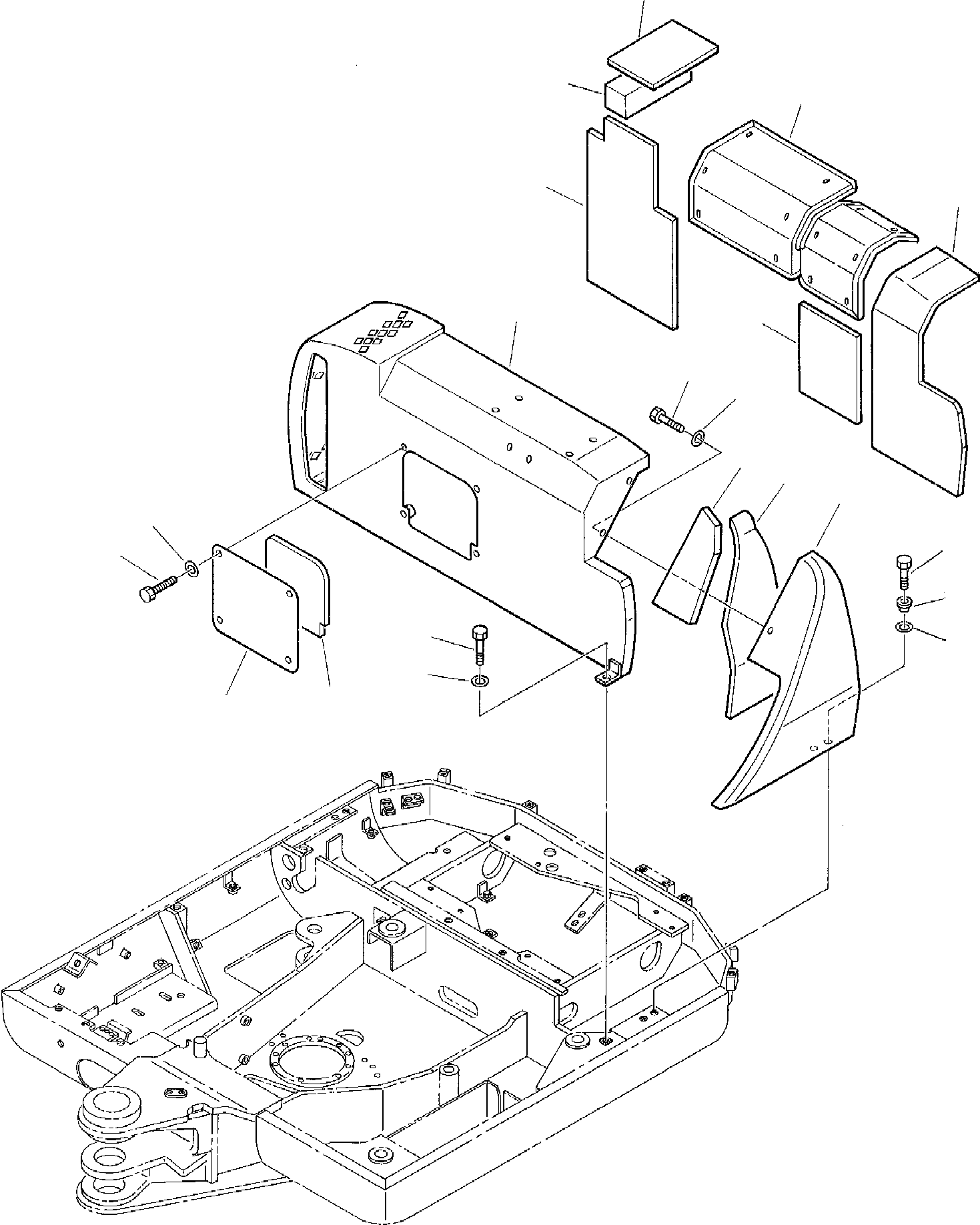 Excavators Komatsu / PC45-1 S/N F1001-Up(pc45_1) / ENGINE HOOD (1/3)(F-0010 : 5001)