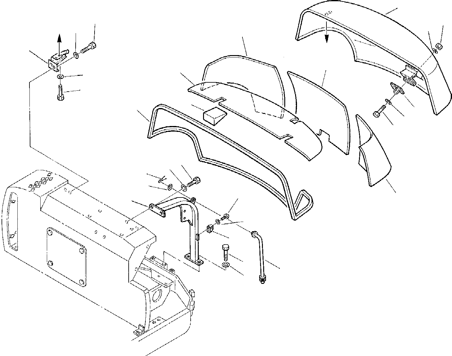 Excavators Komatsu / PC45-1 S/N F1001-Up(pc45_1) / ENGINE HOOD (2/3)(F-0020 : 5002)