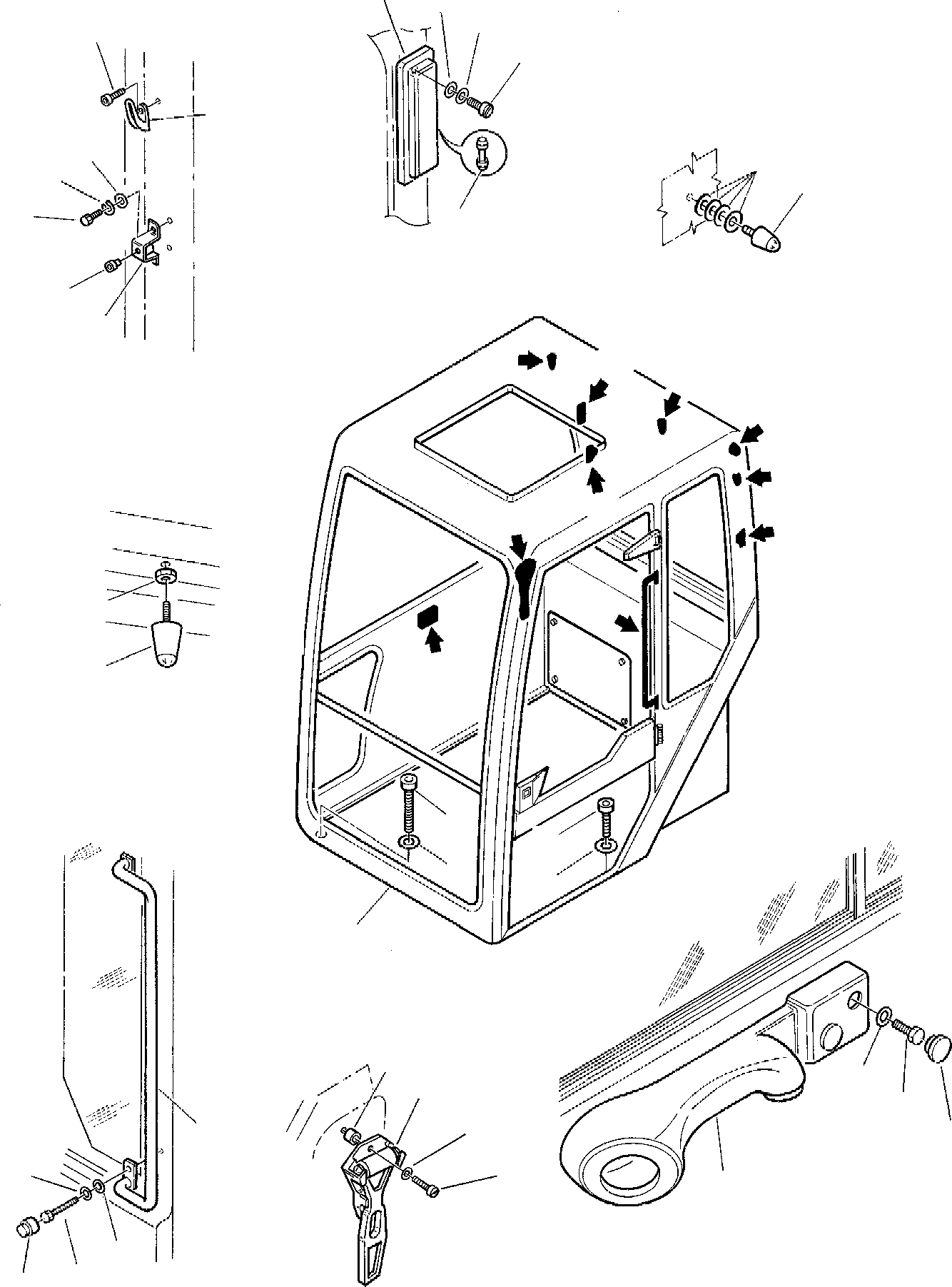 Excavators Komatsu / PC45-1 S/N F1001-Up(pc45_1) / CABIN (1/6)(F-0090 : 5211)
