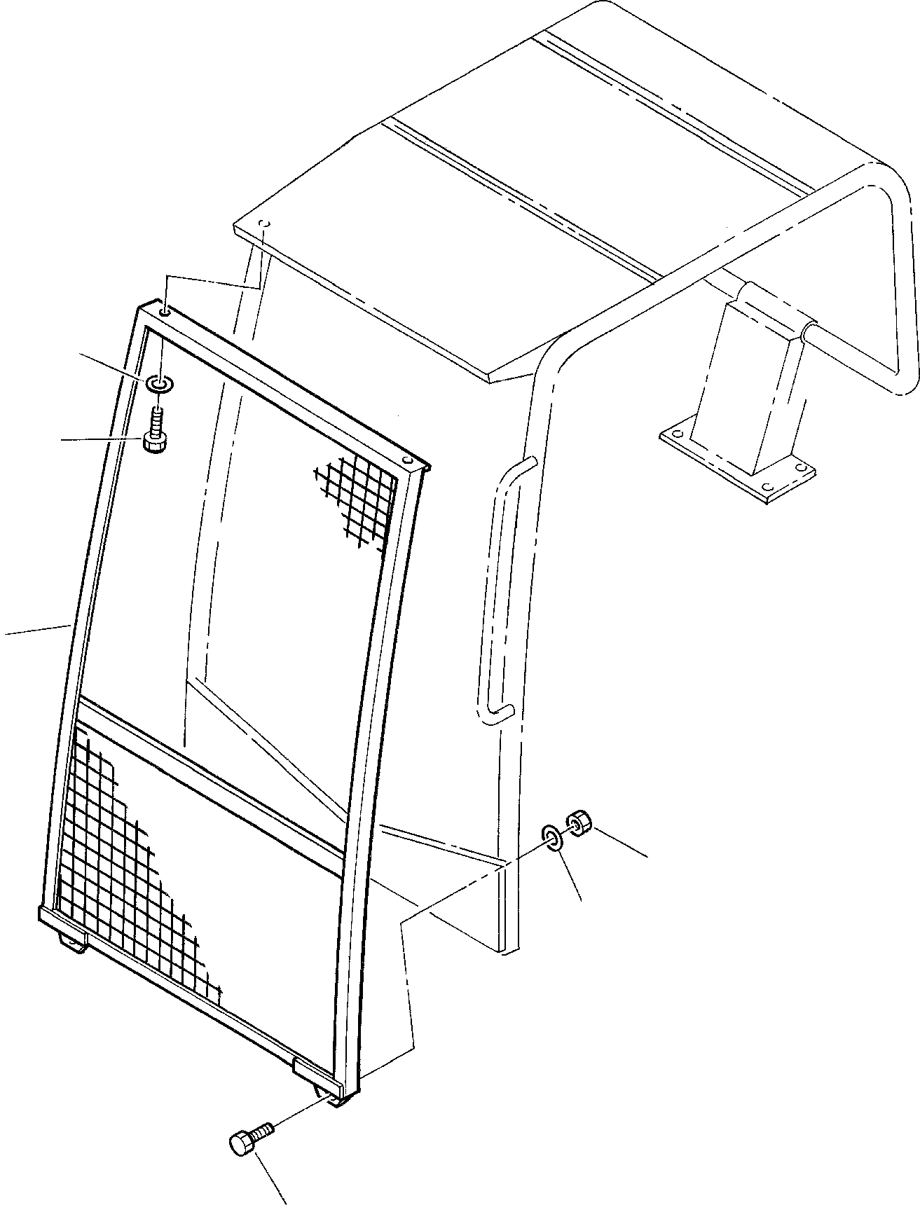 Excavators Komatsu / PC45-1 S/N F1001-Up(pc45_1) / FRONT GUARD (CANOPY)(F-0170 : 5511)