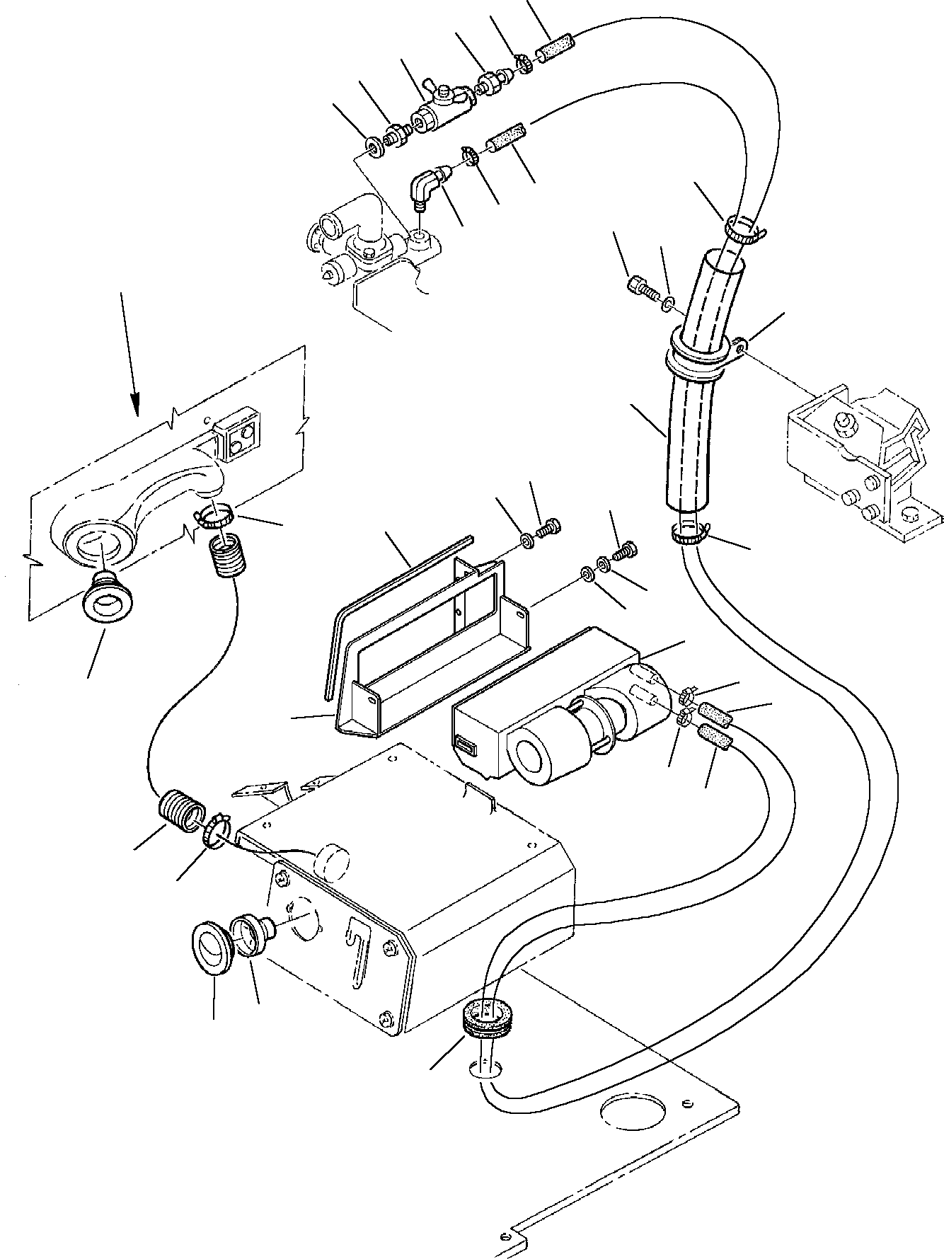 Excavators Komatsu / PC45-1 S/N F1001-Up(pc45_1) / HEATING SYSTEM(F-0210 : 5802)