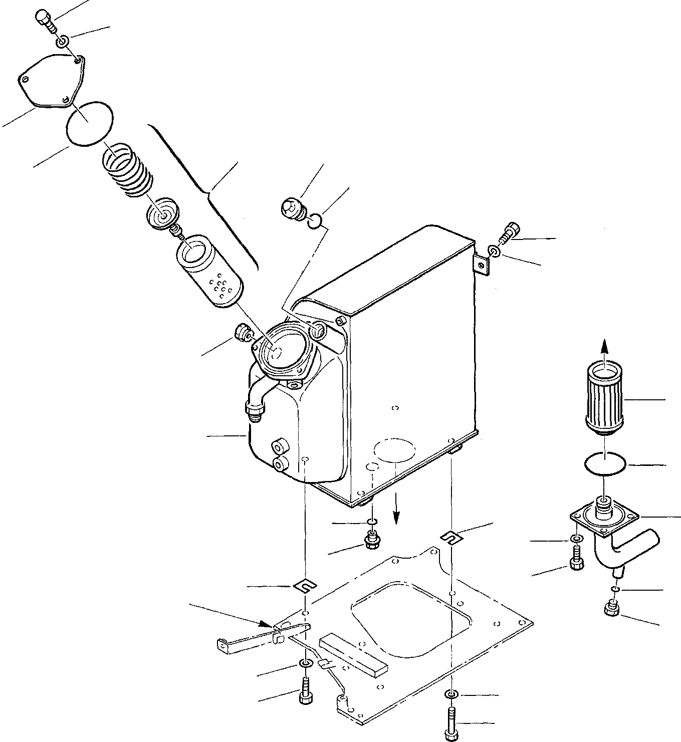 Excavators Komatsu / PC45-1 S/N F1001-Up(pc45_1) / HYDRAULIC TANK(G-0010 : 6001)