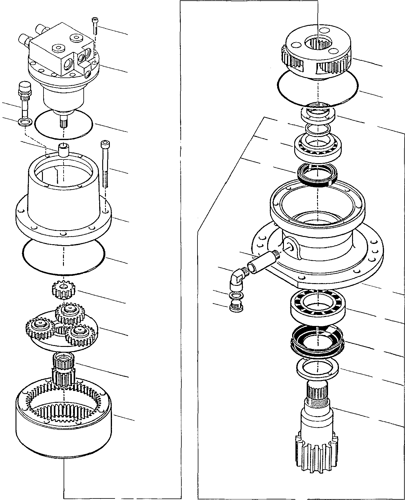 Excavators Komatsu / PC45-1 S/N F1001-Up(pc45_1) / SWING MACHINERY(G-0150 : 6441)