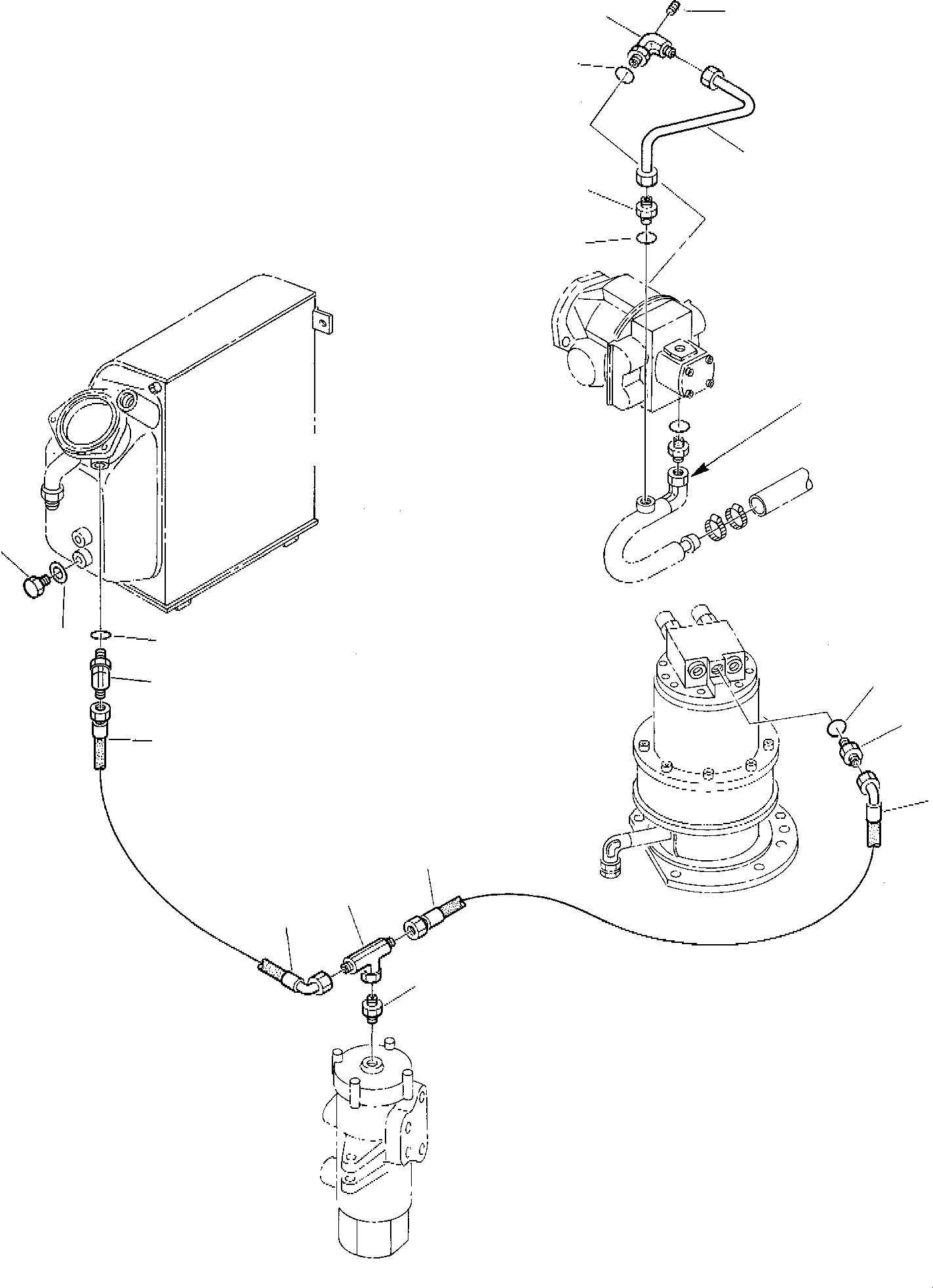 Excavators Komatsu / PC45-1 S/N F1001-Up(pc45_1) / HYDRAULIC PIPING (DRAIN LINE)(G-0210 : 6521)