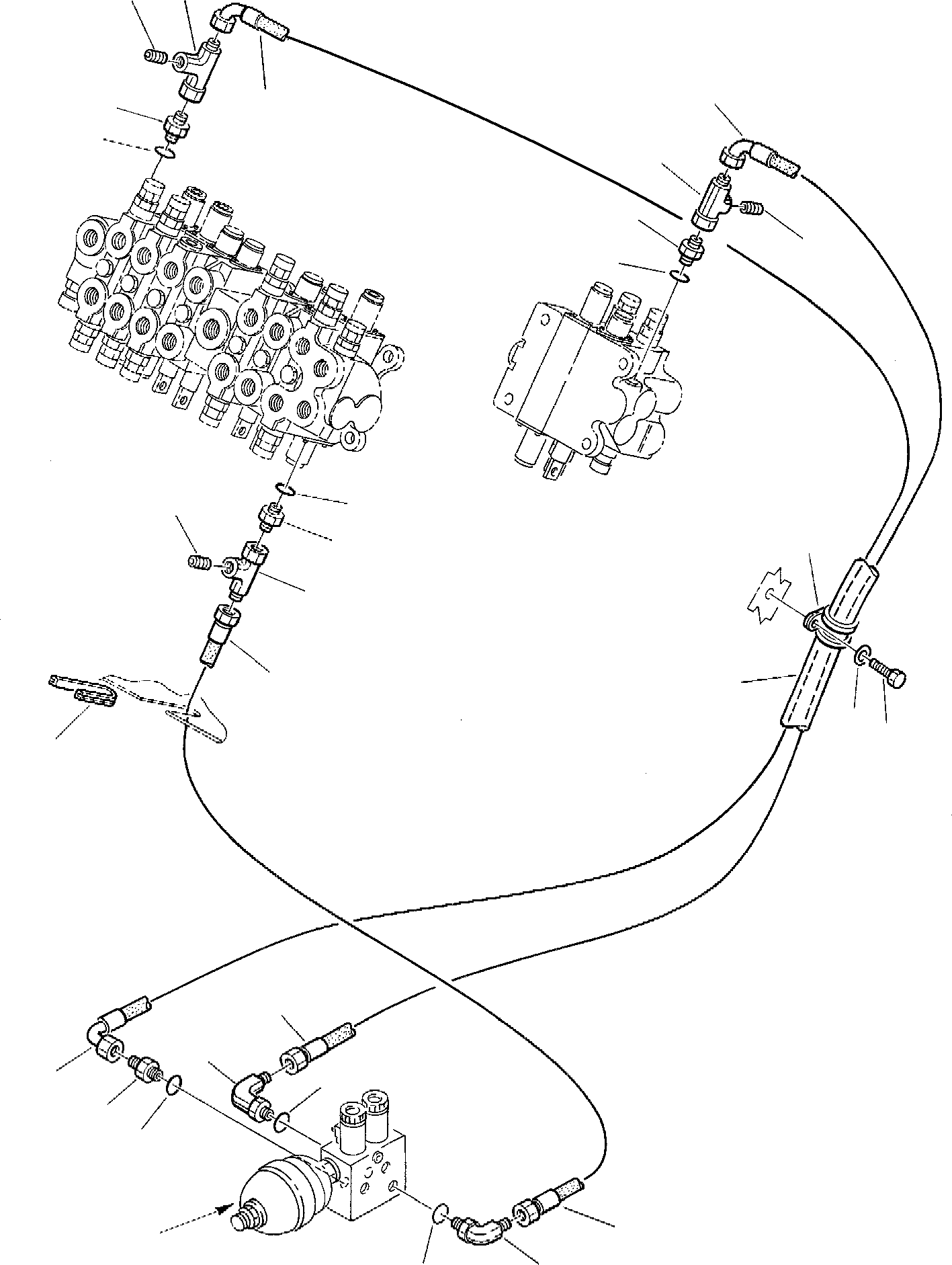 Excavators Komatsu / PC45-1 S/N F1001-Up(pc45_1) / HYDRAULIC PIPING (SERVOCONTROL LINE) (1/2)(G-0220 : 6531)