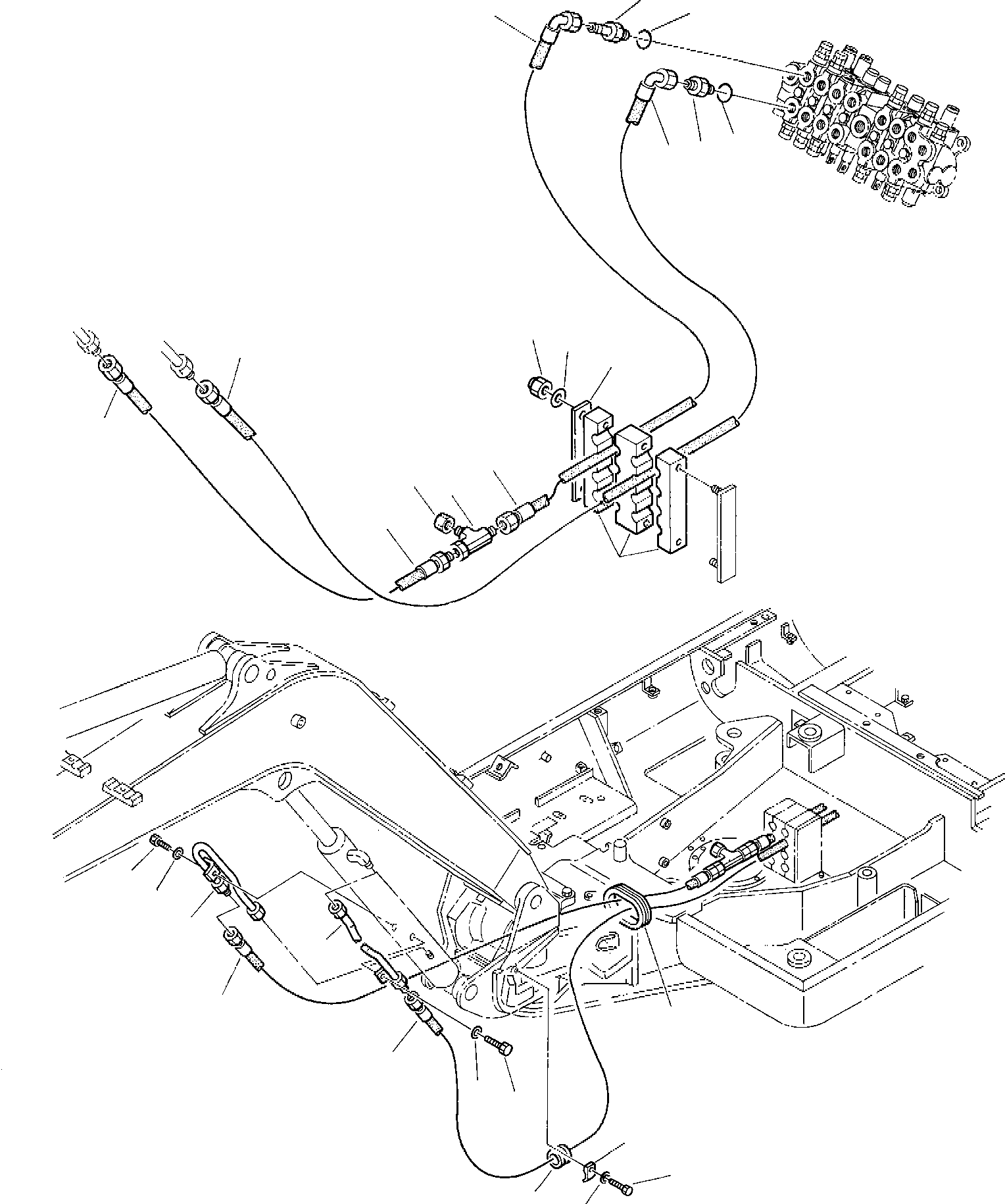 Excavators Komatsu / PC45-1 S/N F1001-Up(pc45_1) / HYDRAULIC PIPING (BOOM CYLINDER LINE)(G-0280 : 6701)