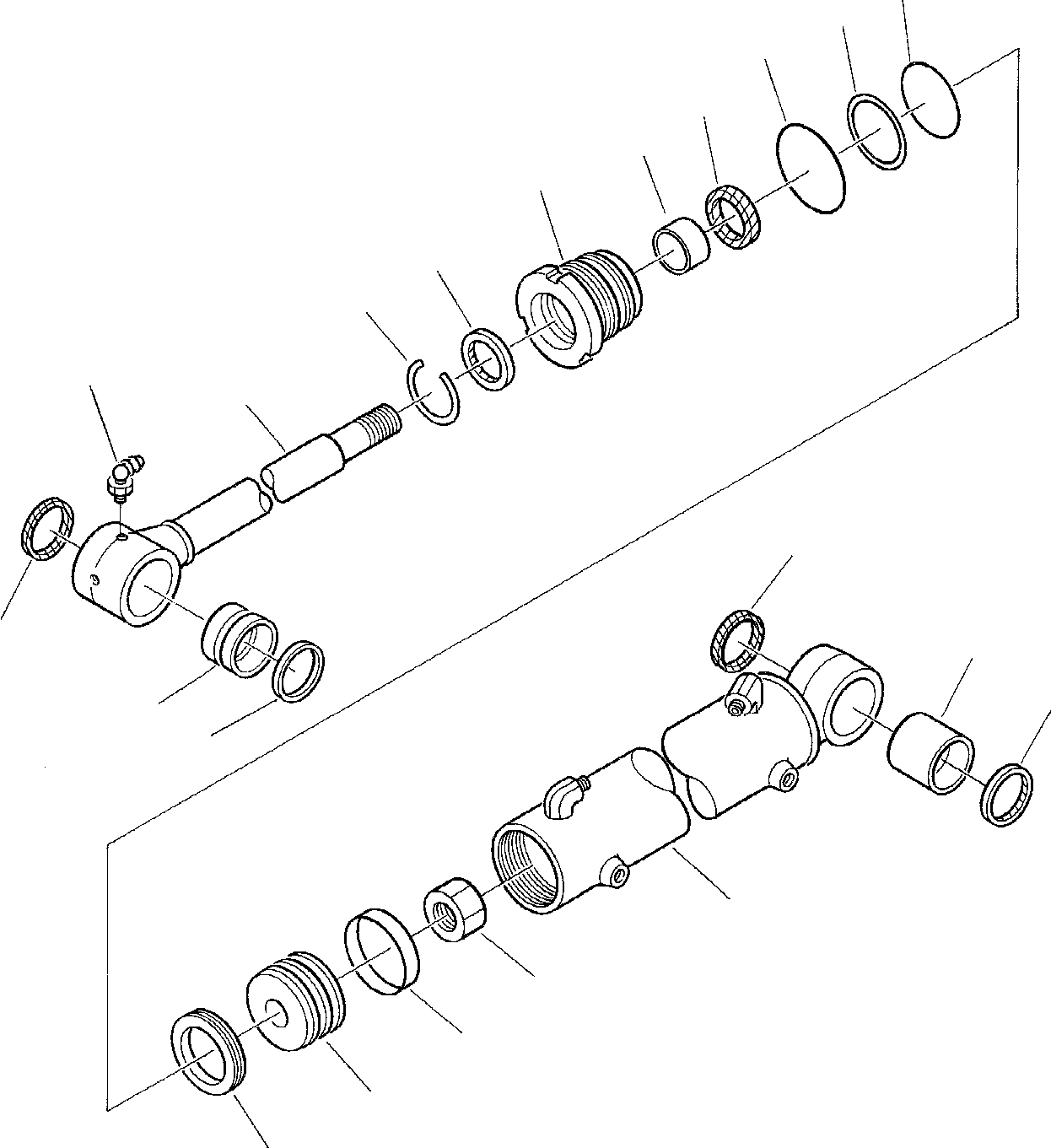 Excavators Komatsu / PC45-1 S/N F1001-Up(pc45_1) / BOOM SWING CYLINDER(H-0070 : 7186)