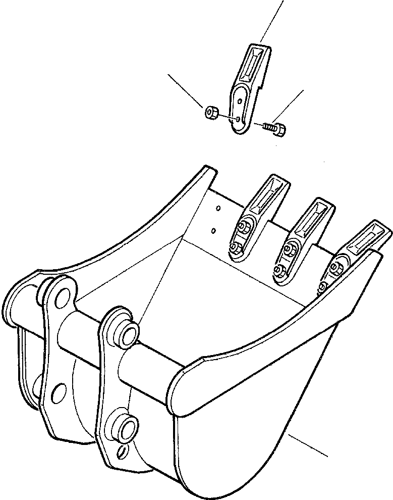 Excavators Komatsu / PC45-1 S/N F1001-Up(pc45_1) / BUCKET(H-0130 : 7601)