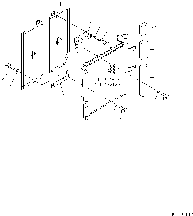 Excavators Komatsu / PC45R-8 S/N 5001-UP(pc45r-8c) / COOLING (NET)(#5830-)(060060 : C0100-04A1)