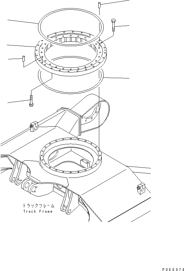 Komatsu parts book diagram for PC45R-8 S/N 5001-UP: SWING CIRCLE