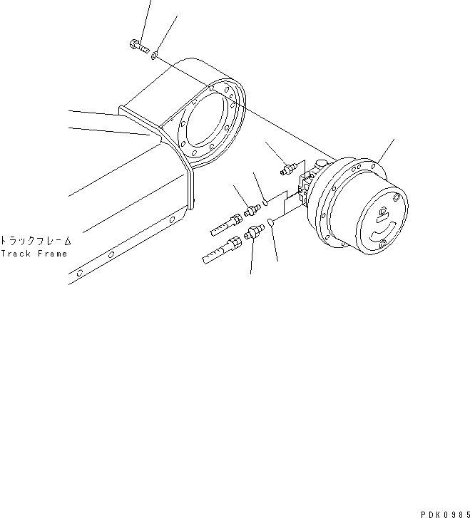 Komatsu parts book diagram for PC45R-8 S/N 5001-UP: FINAL DRIVE