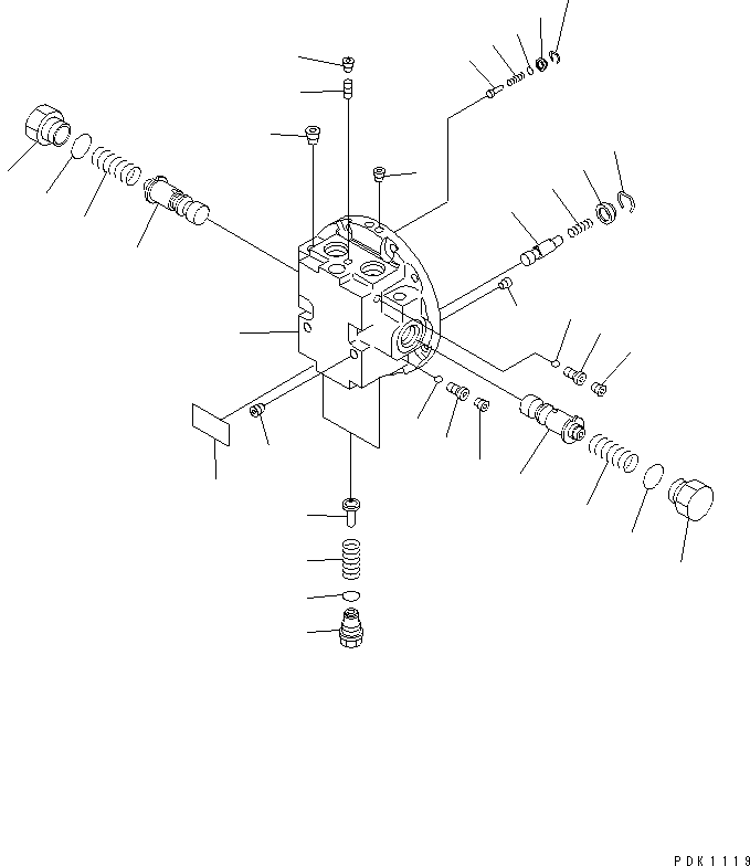 Komatsu parts book diagram for PC45R-8 S/N 5001-UP: TRAVEL MOTOR (1/3)