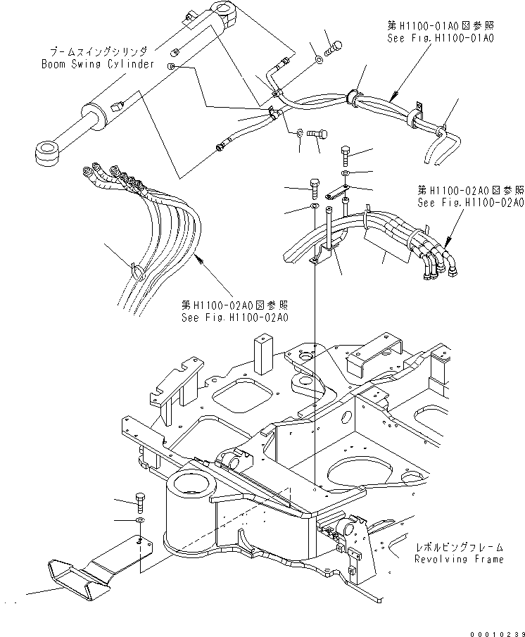 Komatsu parts book diagram for PC50MR-2 S/N 5001-UP (For North America): ACTUATOR LINE (MOUNTING)