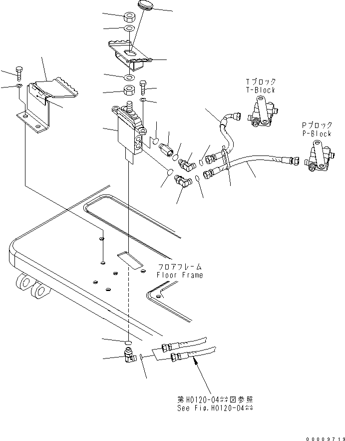 Komatsu parts book diagram for PC50MR-2 S/N 5001-UP (For North America): OPERATOR'S CAB (BOOM SWING CONTROL)