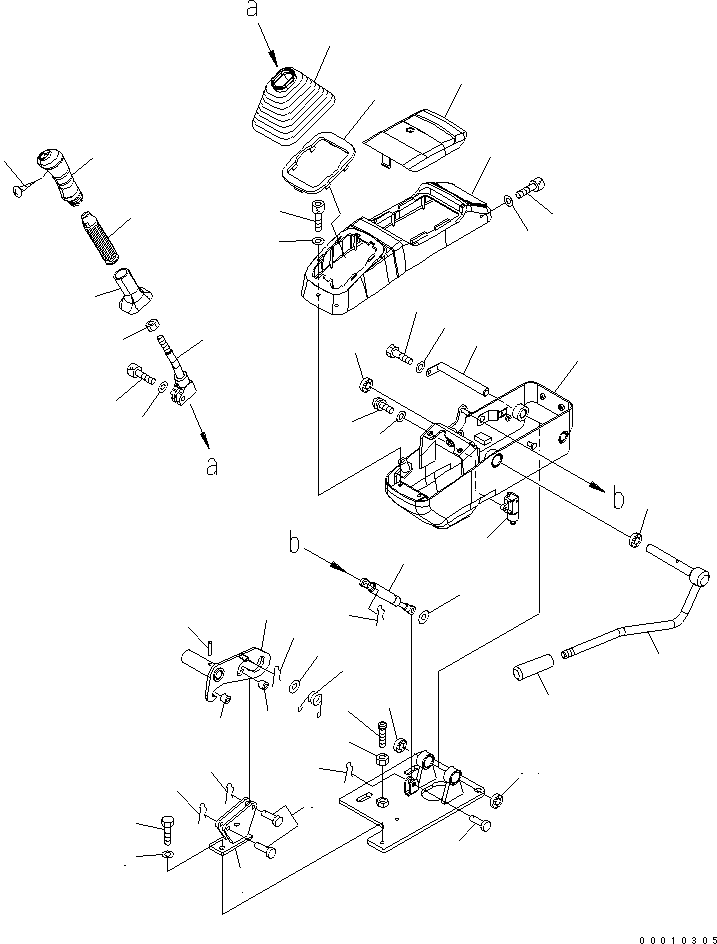 Komatsu parts book diagram for PC50MR-2 S/N 5001-UP (For North America): OPERATOR'S CAB (CONSOLE L.H.)