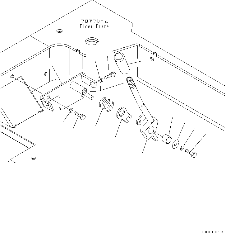 Komatsu parts book diagram for PC50MR-2 S/N 5001-UP (For North America): OPERATOR'S CAB (FUEL CONTROL)