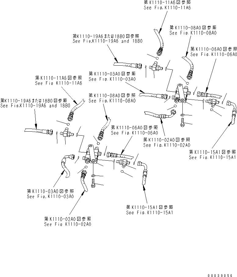 Komatsu parts book diagram for PC50MR-2 S/N 5001-UP (For North America): FLOOR FRAME (BLOCK) (CANOPY) (FOR POWER ANGLE POWER TILT) (ATTACHMENT) (FOR POWER ANGLE BLADE)