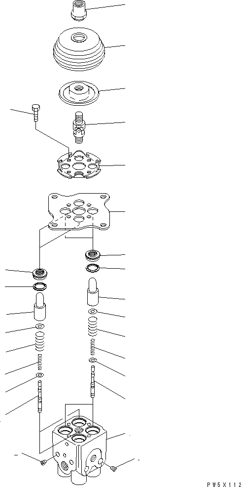 Komatsu parts book diagram for PC50MR-2 S/N 5001-UP (For North America): PPC VALVE (FOR WORK EQUIPMENT)