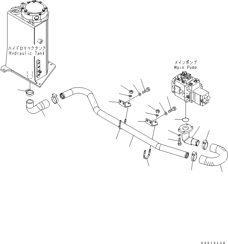 Excavators Komatsu / PC50MR-2 S/N 5001-UP (For EU)(pc50mr1c) / SUCTION LINE(150090 : H0311-01A0)