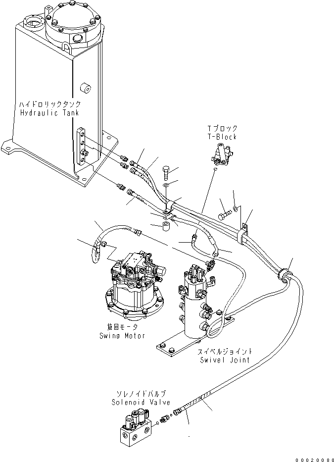Excavators Komatsu / PC50MR-2 S/N 5001-UP (For EU)(pc50mr1c) / DRAIN LINE (FOR EU)(150120 : H0340-01A2)