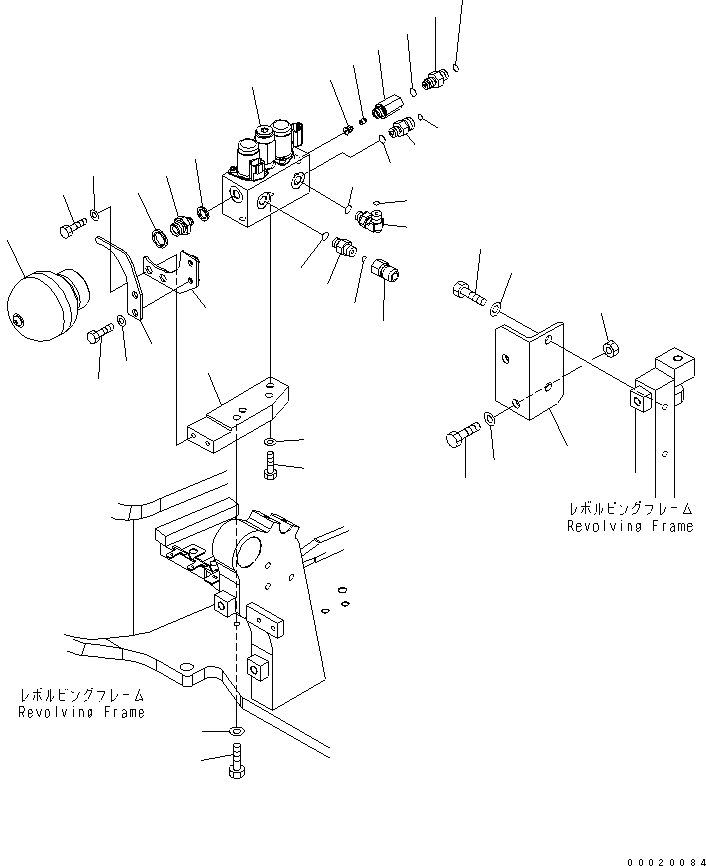 Excavators Komatsu / PC50MR-2 S/N 5001-UP (For EU)(pc50mr1c) / P.P.C. MAIN LINE (SOLENOID VALVE) (FOR EU)(150220 : H1840-02A4)