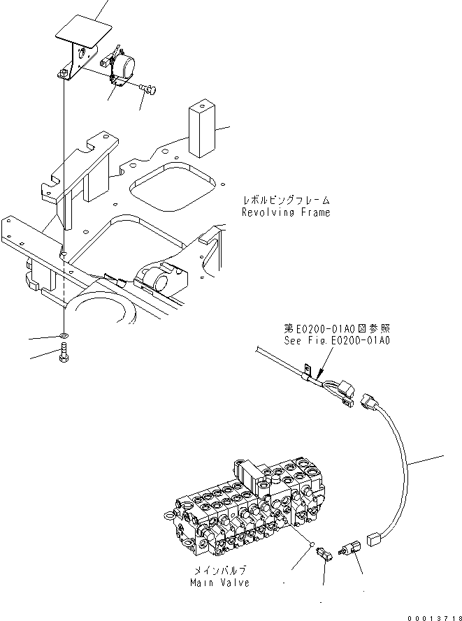 Komatsu parts book diagram for PC50MR-2 S/N 5001-UP (For High Altitude): TRAVEL ALARM (EXCEPT JAPAN)