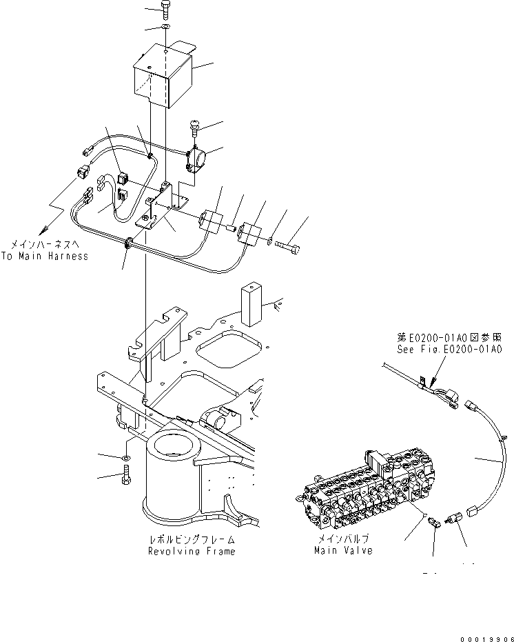 Komatsu parts book diagram for PC50MR-2 S/N 5001-UP (For High Altitude): TRAVEL ALARM (FOR AIR CONDITIONER) (EXCEPT JAPAN)