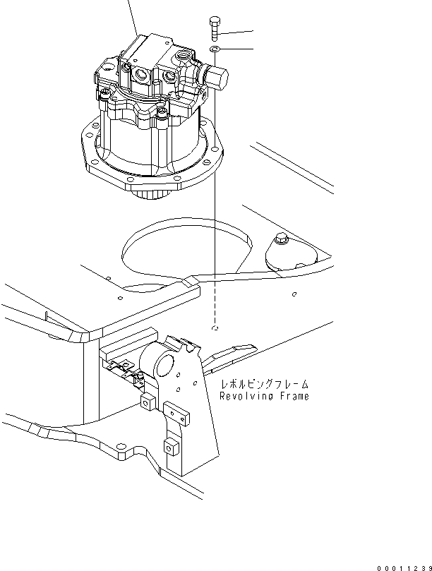 Komatsu parts book diagram for PC50MR-2 S/N 5001-UP (For High Altitude): SWING MACHINERY AND RELATED PARTS