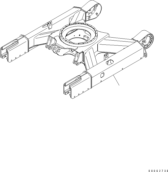 Komatsu parts book diagram for PC50MR-2 S/N 5001-UP (For High Altitude): TRACK FRAME(#8766-)