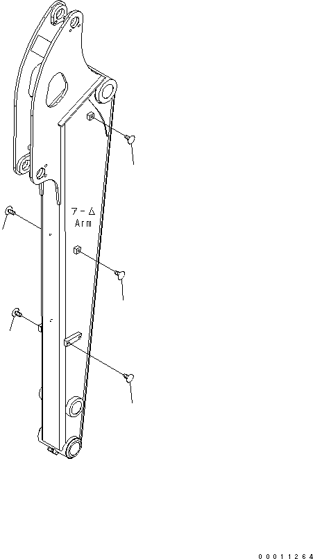 Komatsu parts book diagram for PC50MR-2 S/N 5001-UP (For High Altitude): ARM (CAP) (FOR NORTH AMERICA)(#5001-5833)
