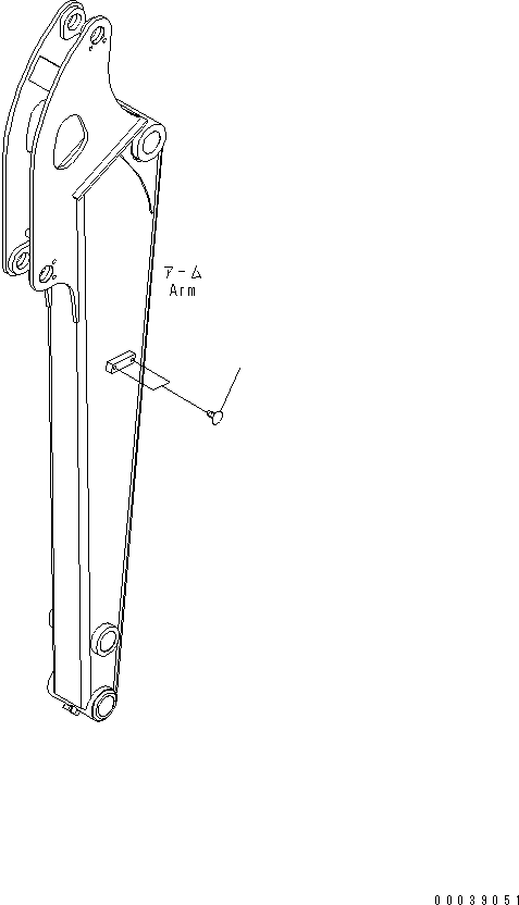 Komatsu parts book diagram for PC50MR-2 S/N 5001-UP (For High Altitude): ARM (CAP) (FOR NORTH AMERICA)(#5834-)