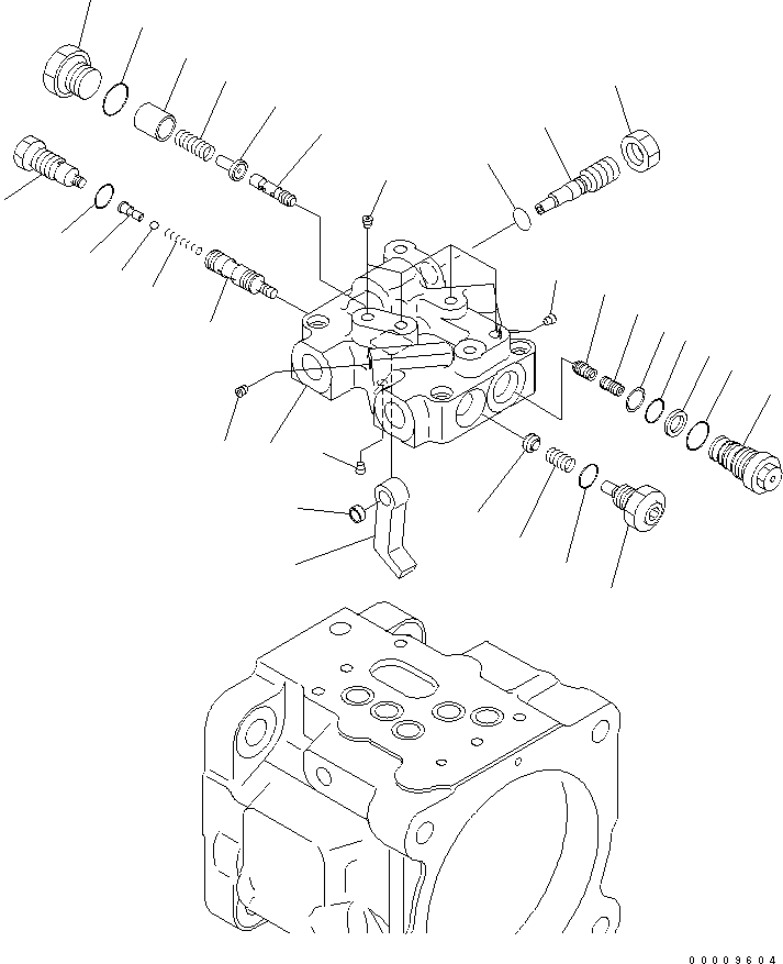Komatsu parts book diagram for PC50MR-2 S/N 5001-UP (For High Altitude): MAIN PUMP (3/4)