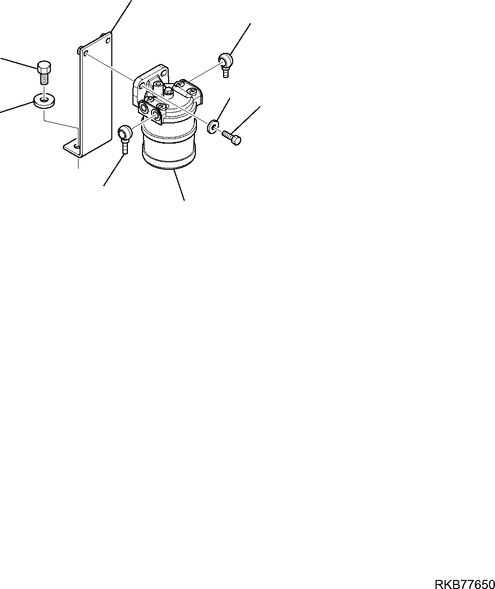 Komatsu parts book diagram for PC50MR-2 S/N F00103 AND UP: FUEL PRE-FILTER (HE SERVICES)