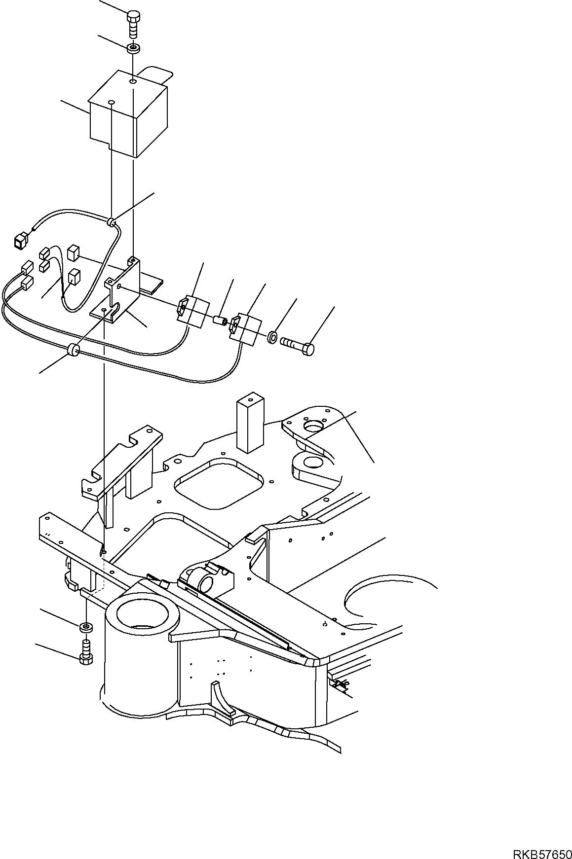 Komatsu parts book diagram for PC50MR-2 S/N F00103 AND UP: ELECTRICAL SYSTEM (PUMP CONTROL) (FOR AIR CONDITIONING)