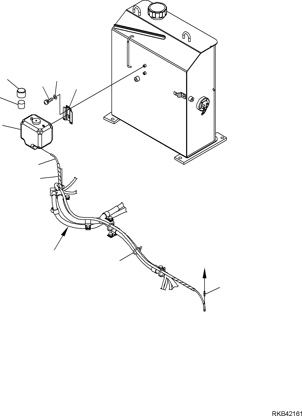 Komatsu parts book diagram for PC50MR-2 S/N F00103 AND UP: WINDSCREEN WASHER