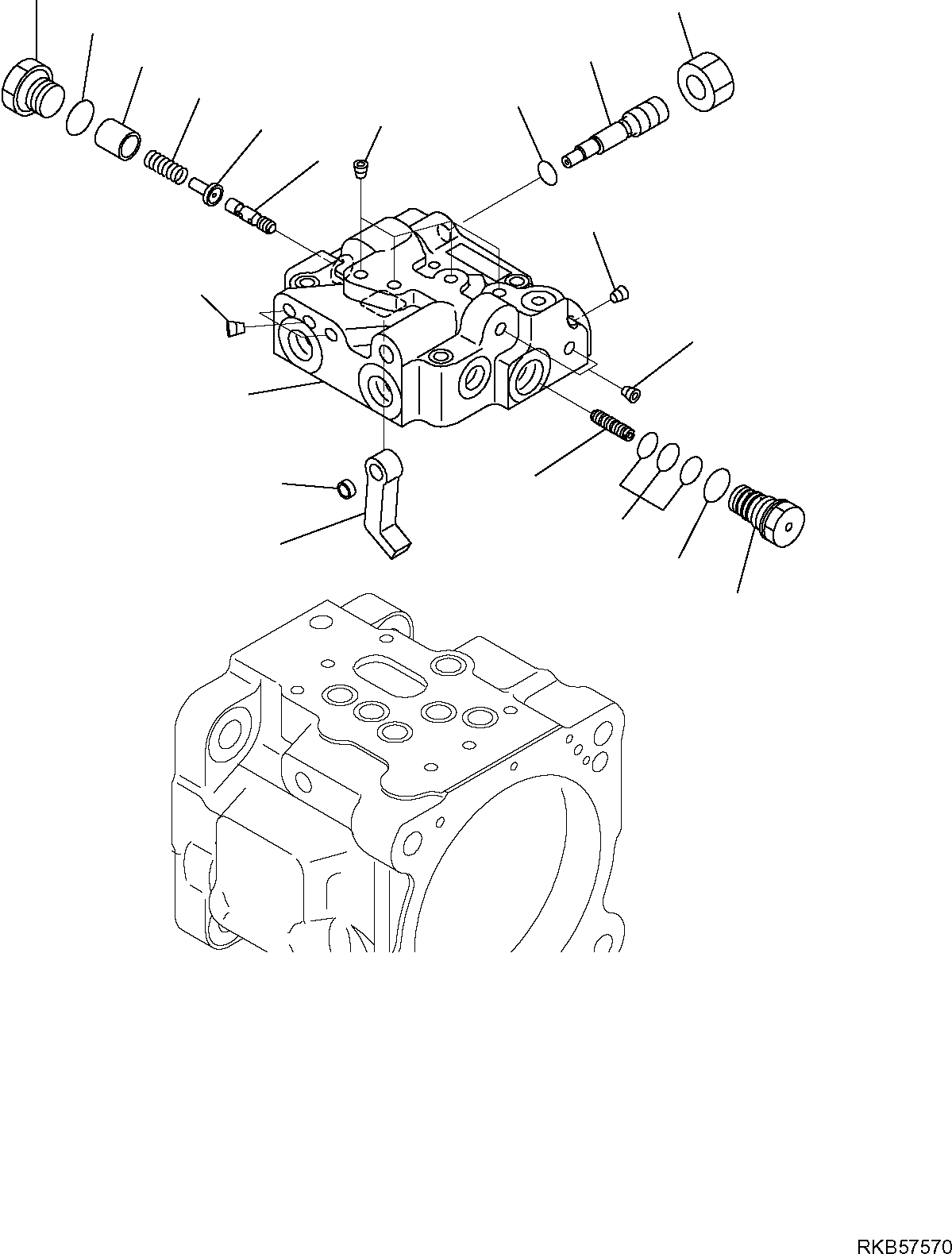 Komatsu parts book diagram for PC50MR-2 S/N F00103 AND UP: HYDRAULIC PUMP (FOR AIR CONDITIONING) (3/5)