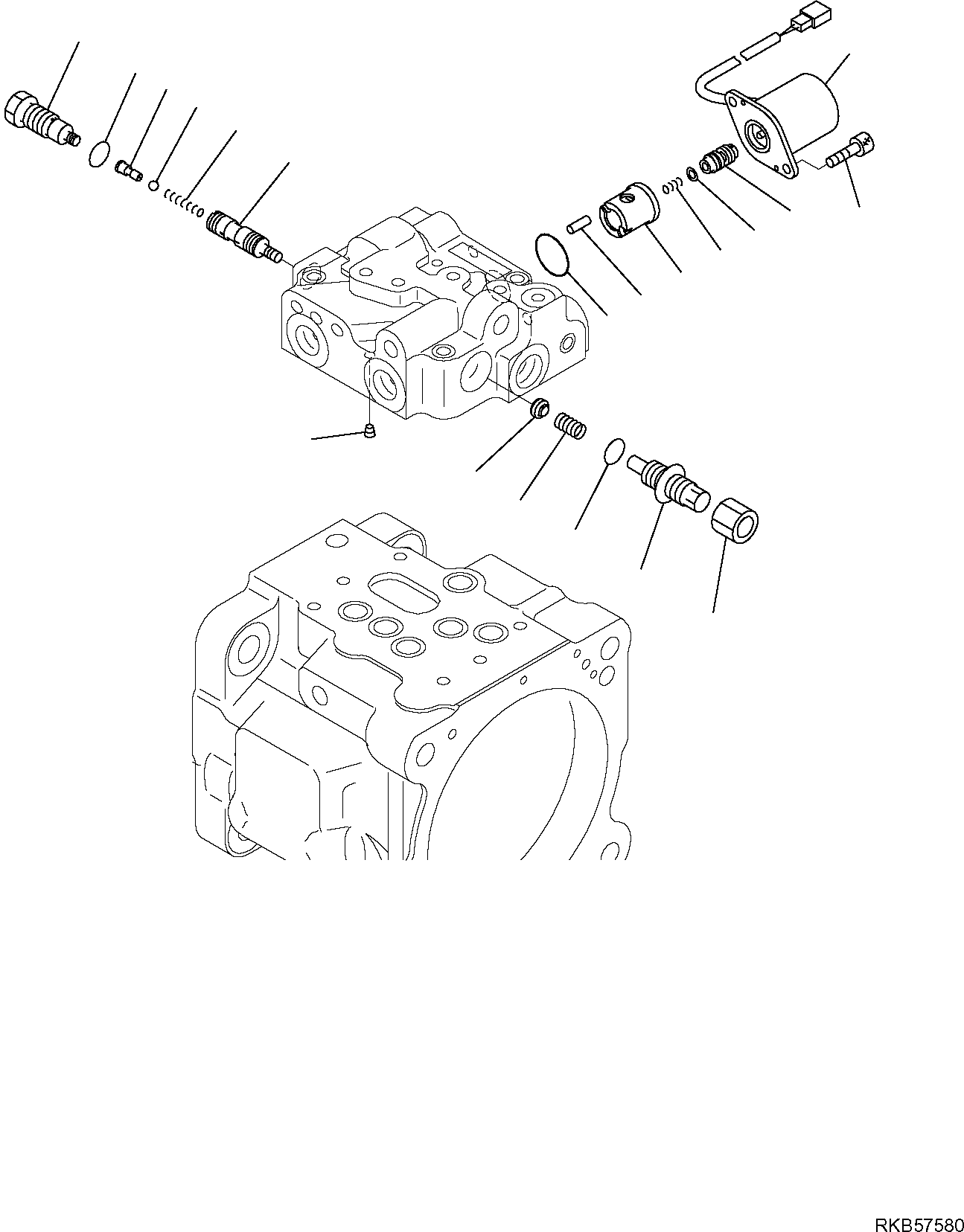 Komatsu parts book diagram for PC50MR-2 S/N F00103 AND UP: HYDRAULIC PUMP (FOR AIR CONDITIONING) (4/5)