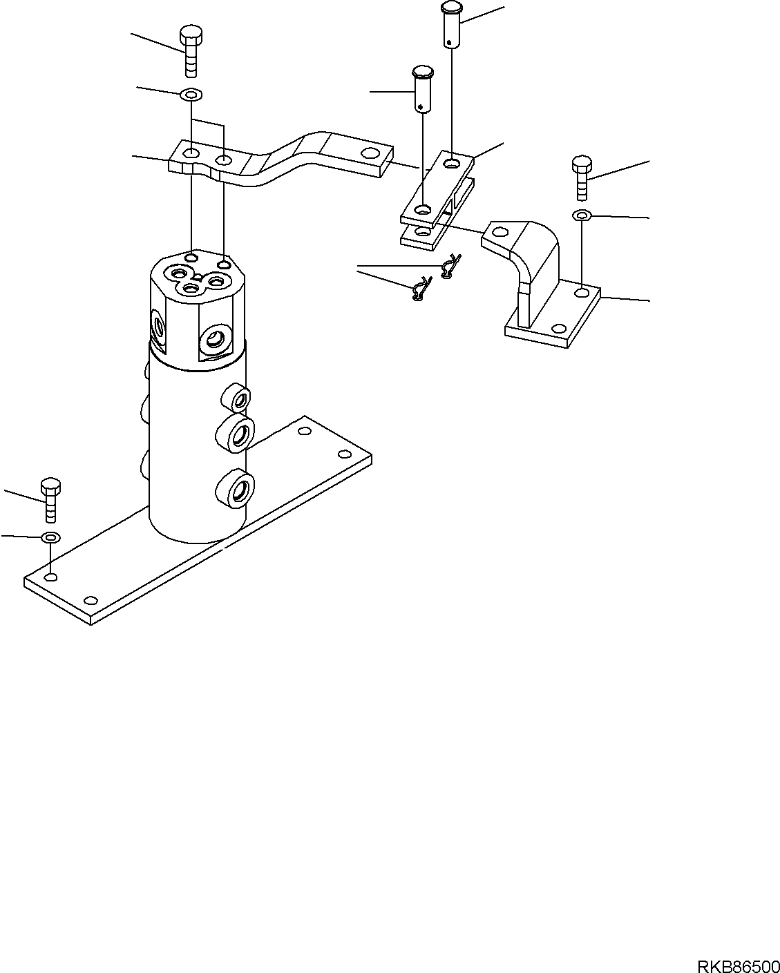 Komatsu parts book diagram for PC50MR-2 S/N F00103 AND UP: SWIVEL JOINT (FIXING)