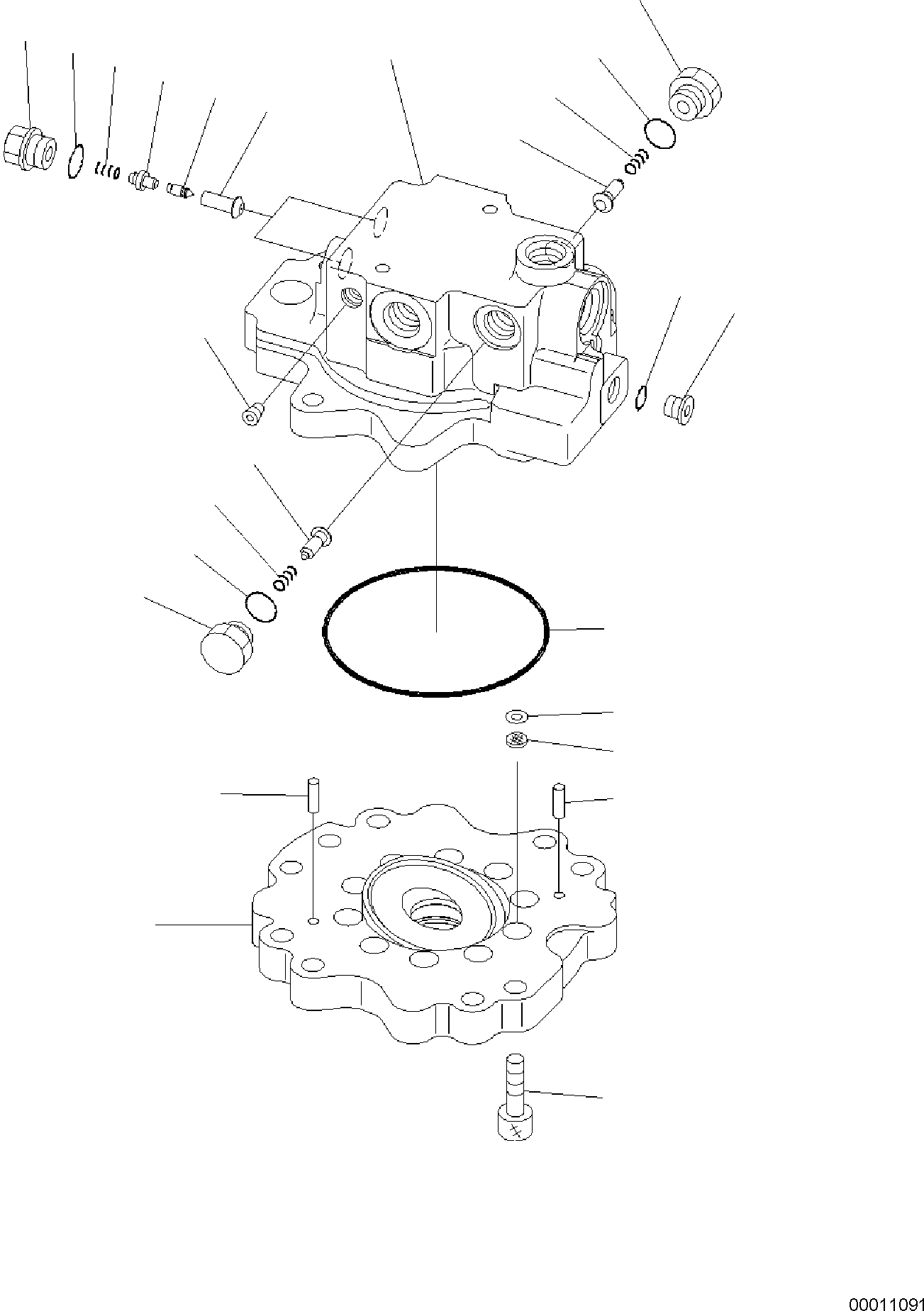 Komatsu parts book diagram for PC50MR-2 S/N F00103 AND UP: SWING MOTOR (1/3)