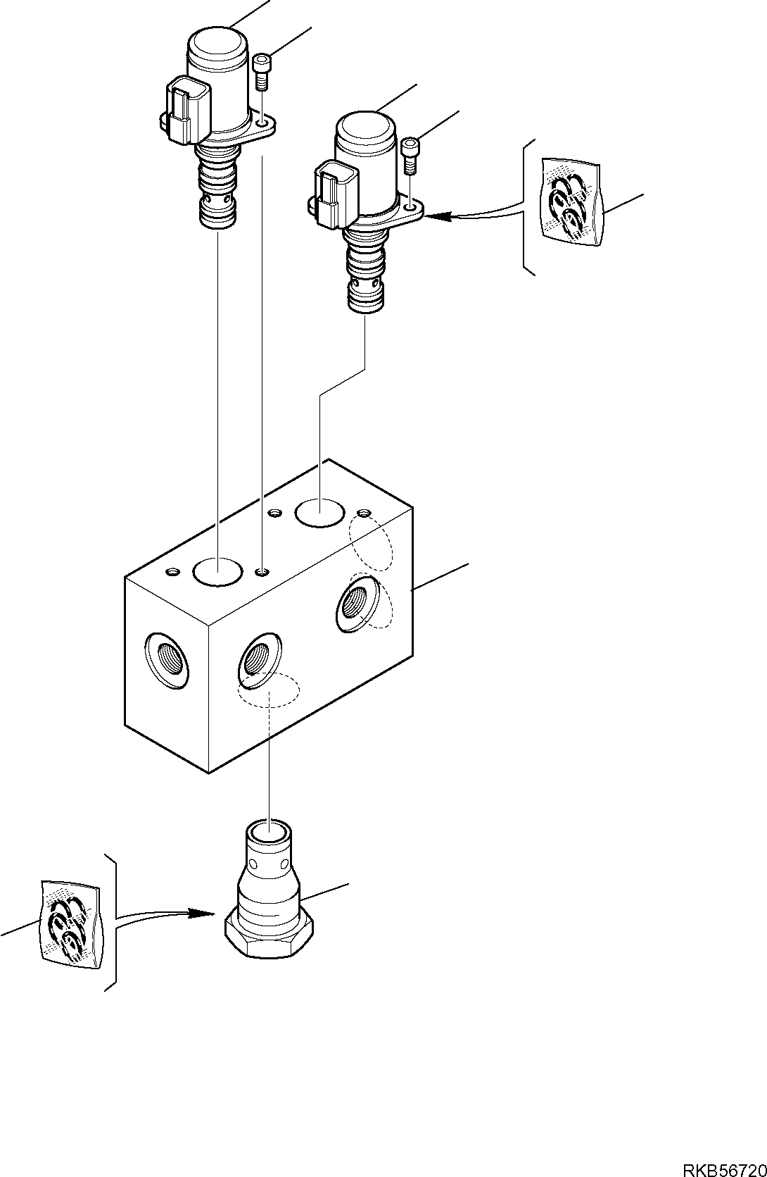 Komatsu parts book diagram for PC50MR-2 S/N F00103 AND UP: SERVOCONTROL FEED UNIT