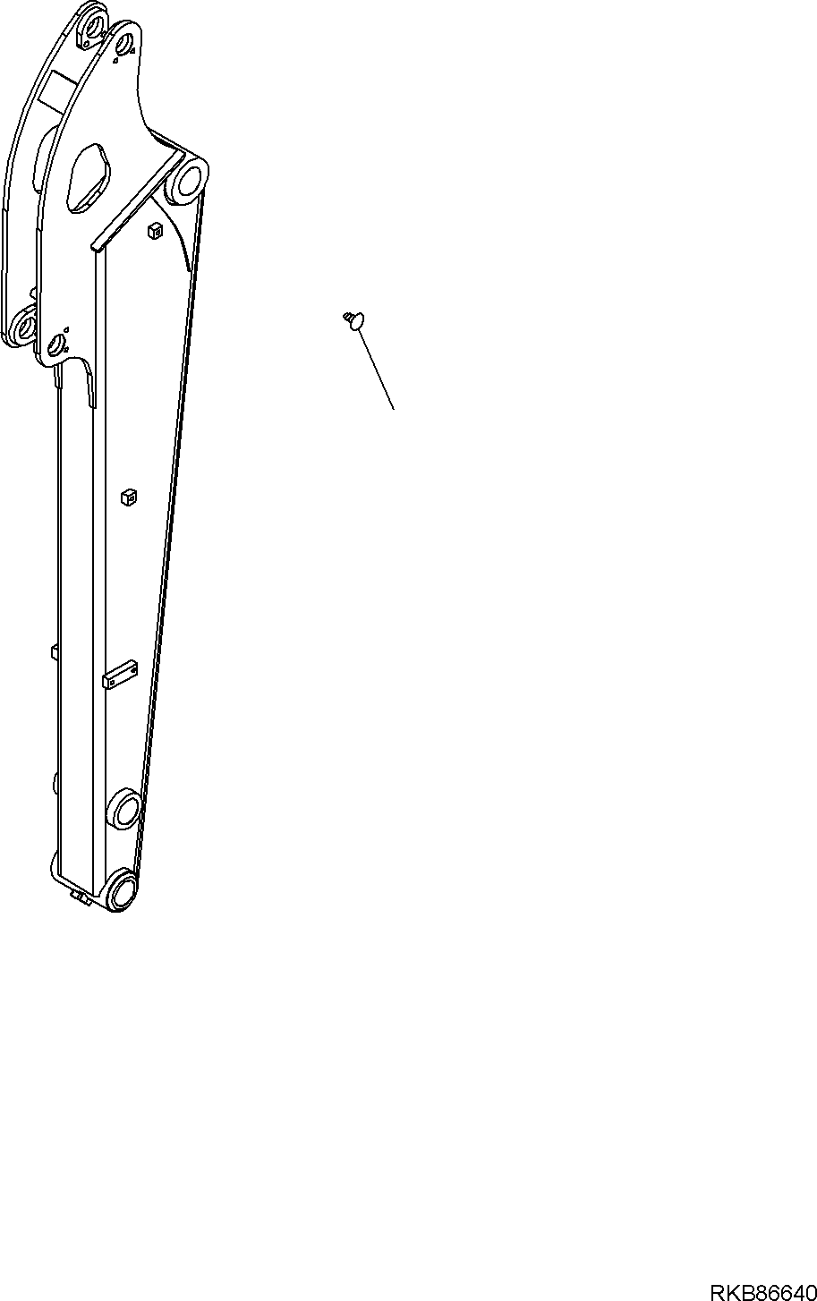 Komatsu parts book diagram for PC50MR-2 S/N F00103 AND UP: ARM (2/2)